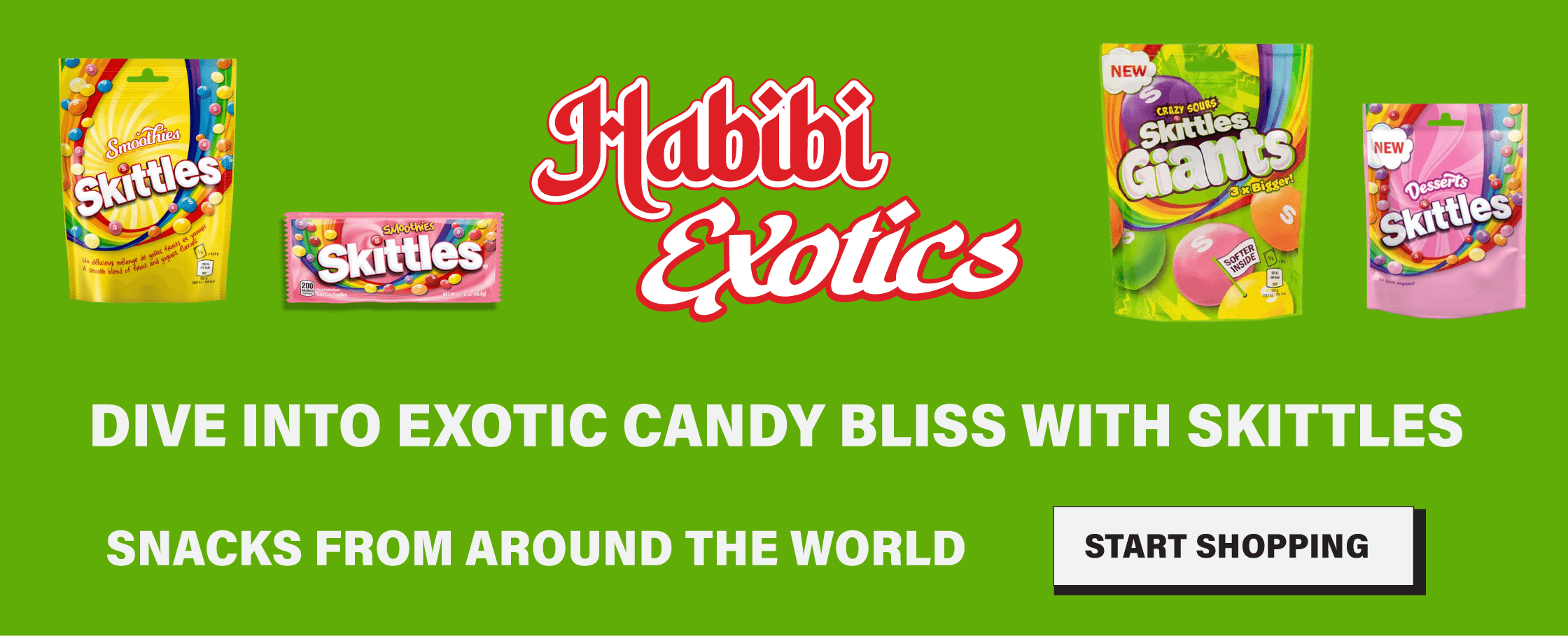 Skittles Extravaganza: Dive into Exotic Candy Bliss with Skittles - Habibi Exotics