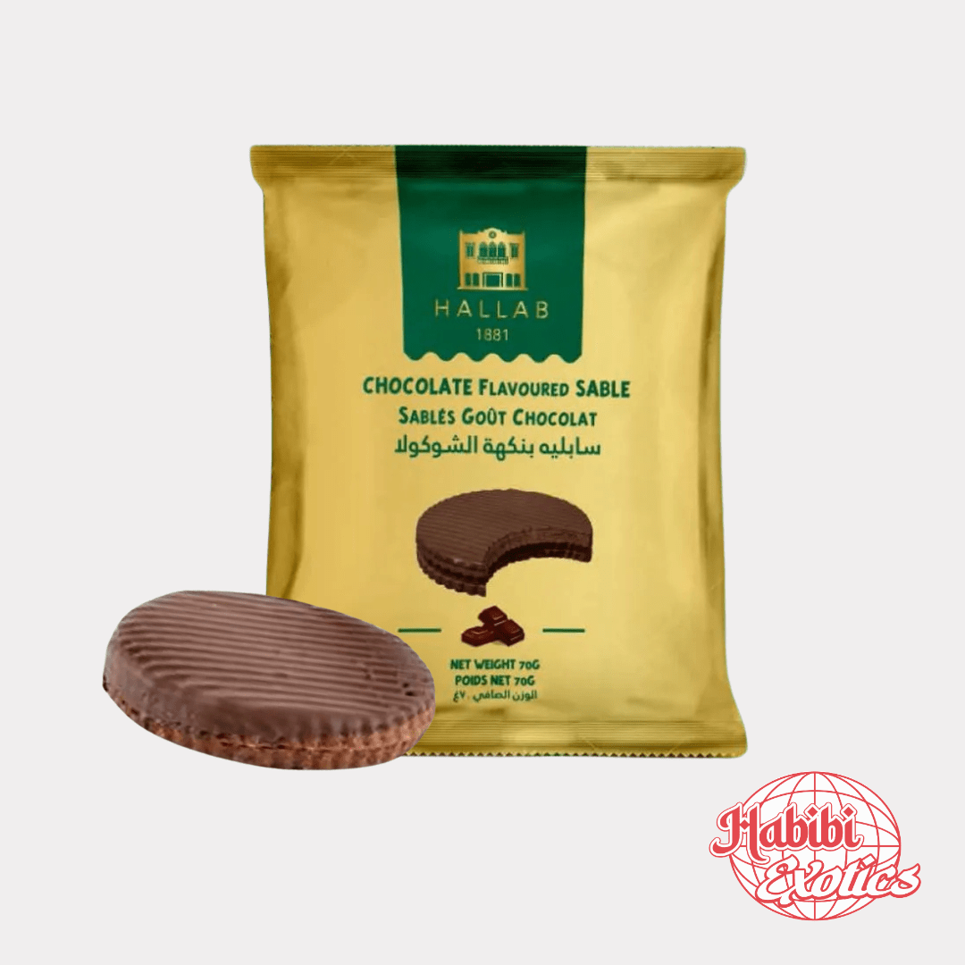 Al Hallab Chocolate Sable 70G - Lebanon - Habibi Exotics