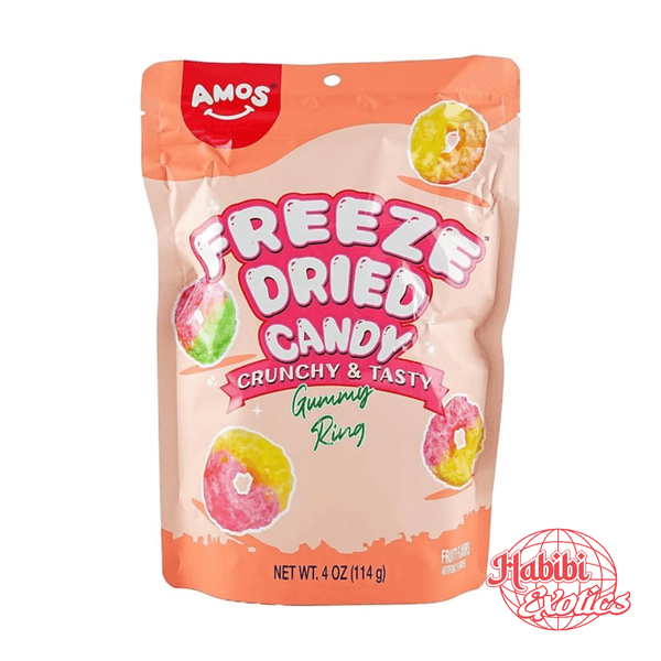 Amos Freeze Dried Peach Rings Gummy