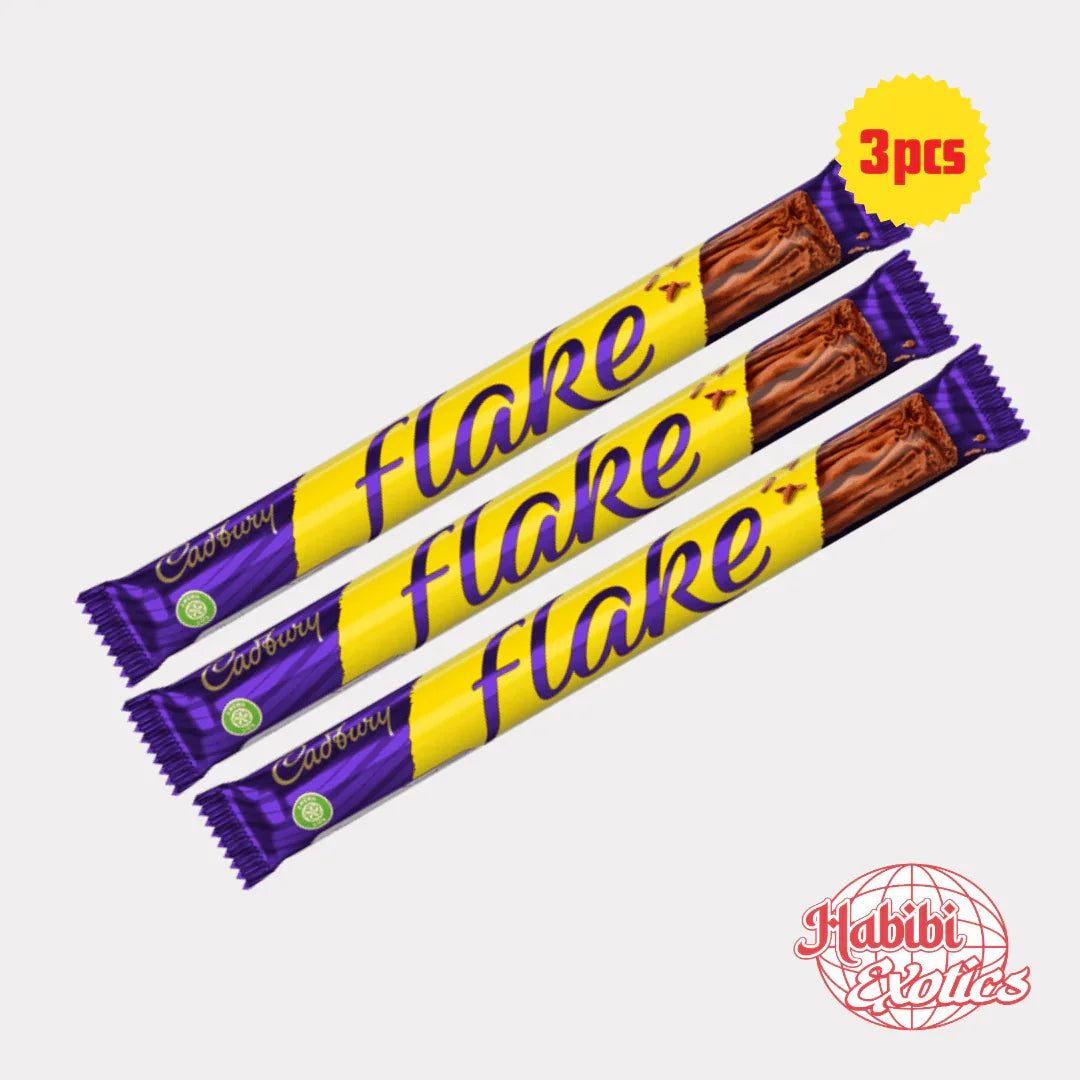 Cadbury Flake Chocolate Bar - UK Pack of 3 - Habibi Exotics