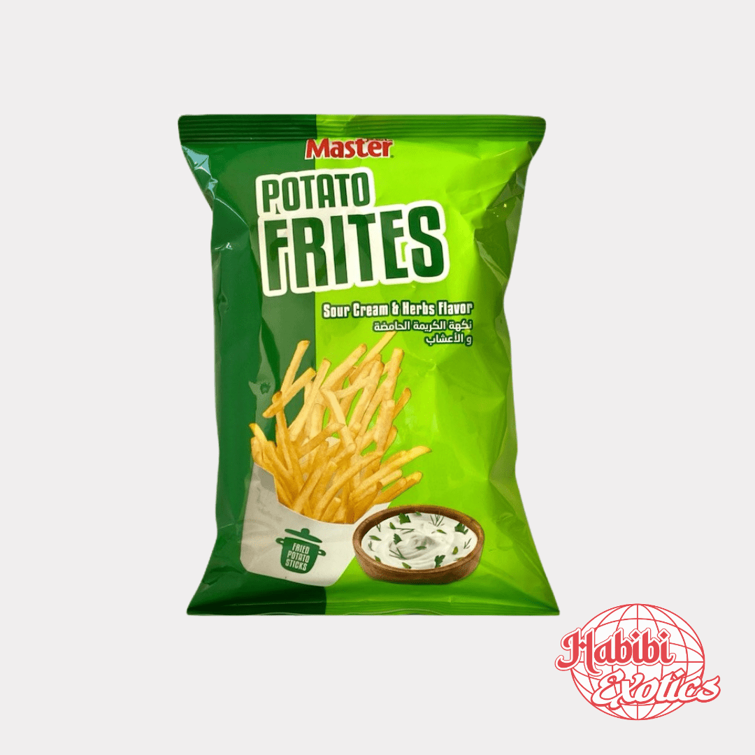 Master Potato Frites Sour Cream & Herbs Flavored 90G - Lebanon - Habibi Exotics