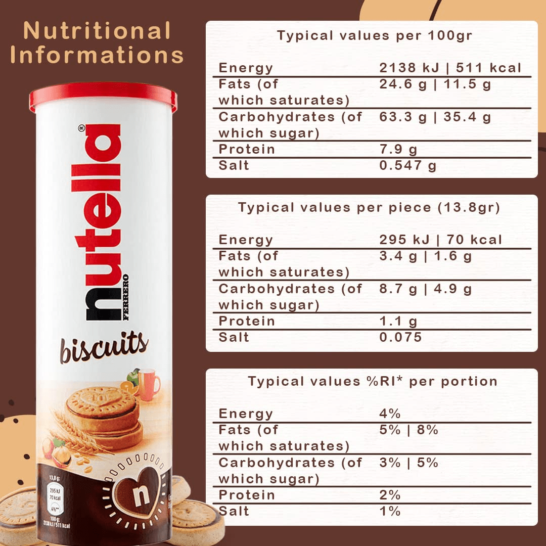 Nutella Biscuits Tube of 12pcs - Germany - Habibi Exotics