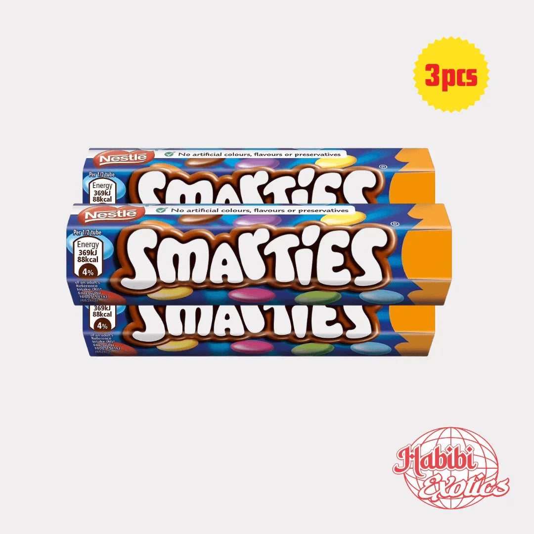 Nestle Smarties Tube - UK Pack of 3 - Habibi Exotics