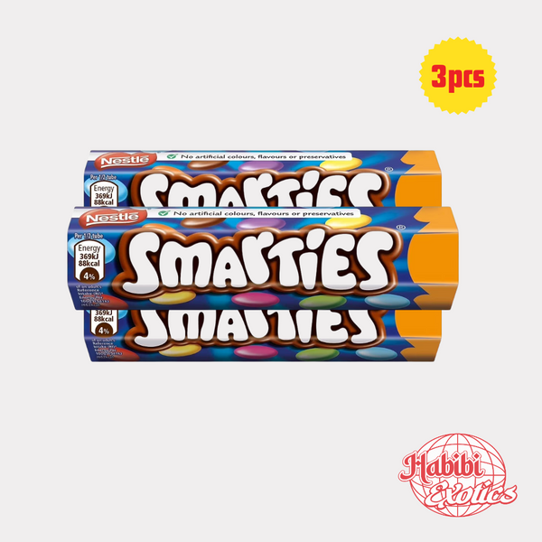 Nestle Smarties Tube - UK Pack of 3