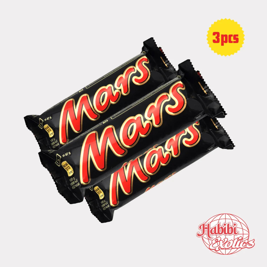 Mars Chocolate Bar - UK Pack of 3 - Habibi Exotics